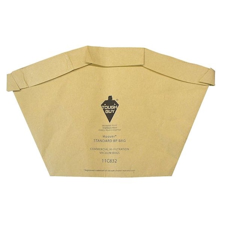 Vacuum Bag, 1-Ply, Paper Bag