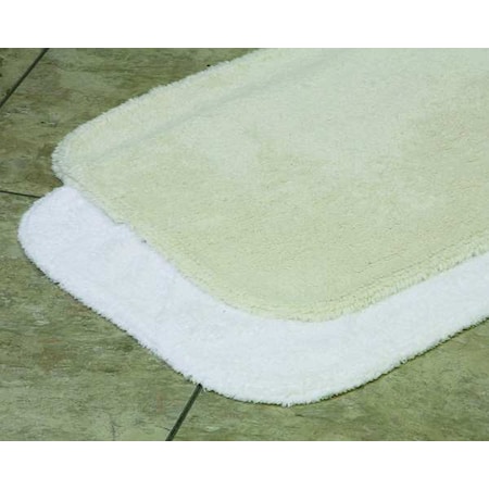 Bath Rug,Essence,24x36,19 Oz.,White