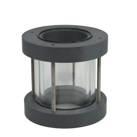 Double Wall Sight,4 In. Flange,PVC