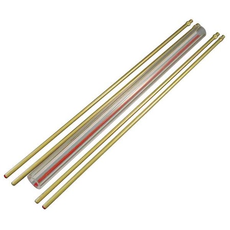 Glass Rod Kit,Red Line,5/8In Dia,16In L