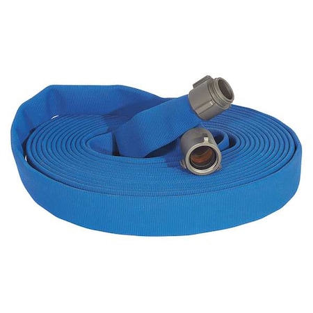 Attack Line Fire Hose,Rubber,Blue