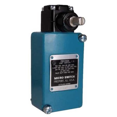 Limit Switch, No Lever, Rotary, 1NC/1NO, 10A @ 480V AC