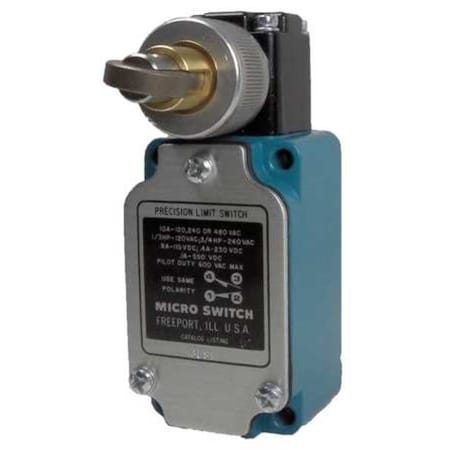 Limit Switch, Plunger, Roller, 1NC/1NO, 10A @ 480V AC