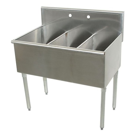 24-1/2 W X 36 L X 41 H, Floor Mount, 430 Stainless Steel