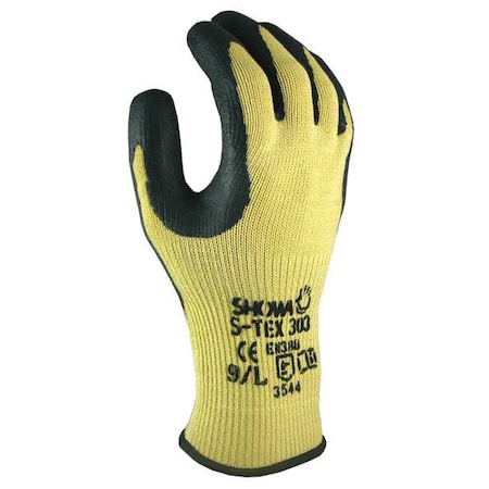 Cut Resistant Coated Gloves, A8 Cut Level, Natural Rubber Latex, M, 1 PR