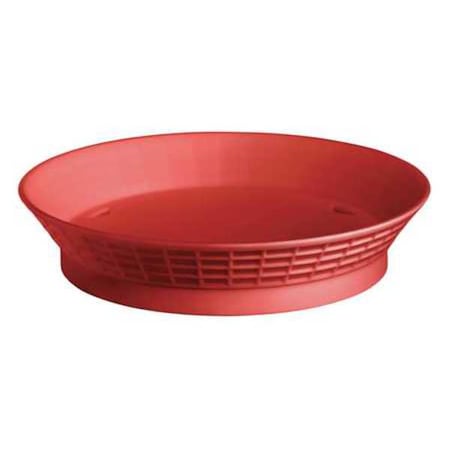 Diner Platter W/Base,10-1/2 In,Red,PK12