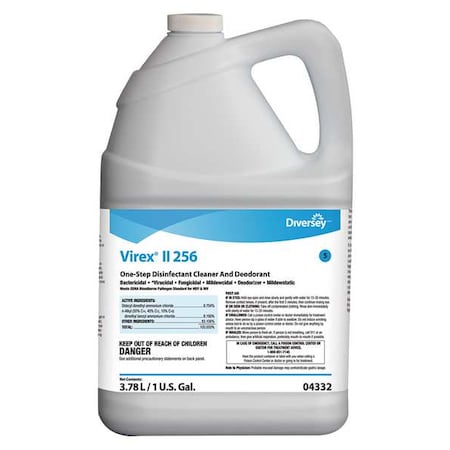 Cleaner And Disinfectant Concentrate, 1 Gal. Jug, Unscented