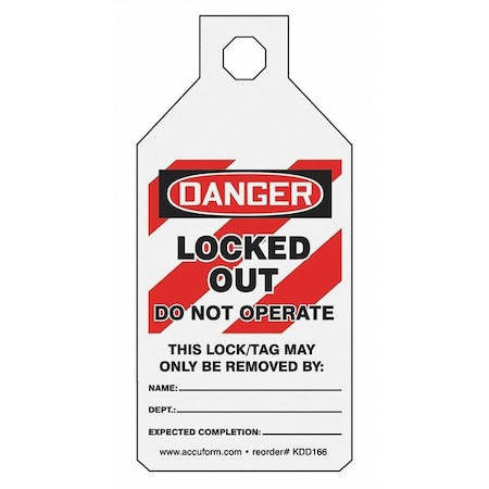 Circuit Breaker Tag,Do Not Operate,PK25