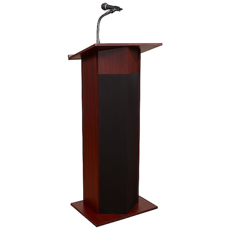 Power Plus Lectern,Mahogany