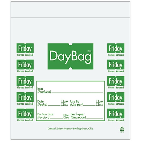 Day Portion Bag,Friday,PK2000