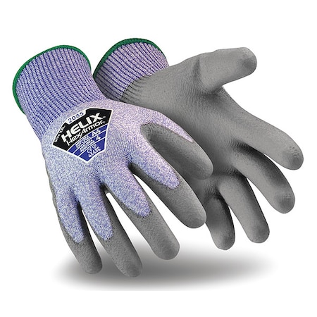 Coated Gloves,Polyurethane,Gray,XS,PR