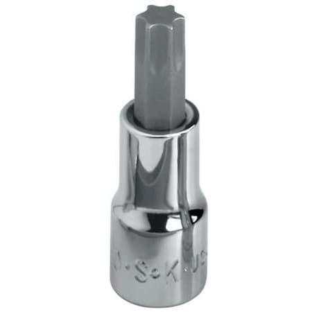 1/4 In Drive, T10 Torx(R) Torx(R) Socket, 6 Points