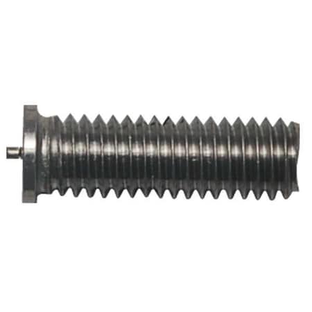 Weld Stud, 1/4-20, 5/8 In, TFTS Flanged Threaded, 18-8 Stainless Steel, Plain Finish, 1000 PK