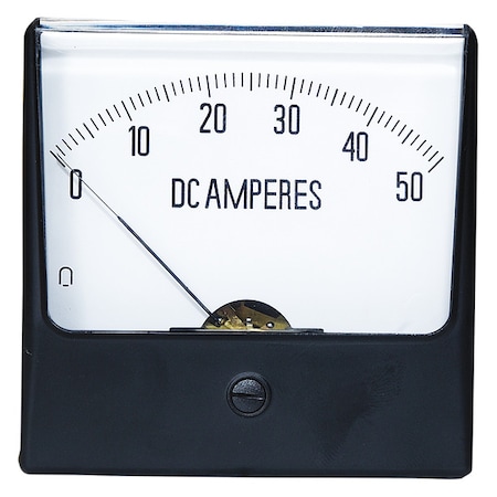 Analog Panel Meter,DC Current,0-50 DC A