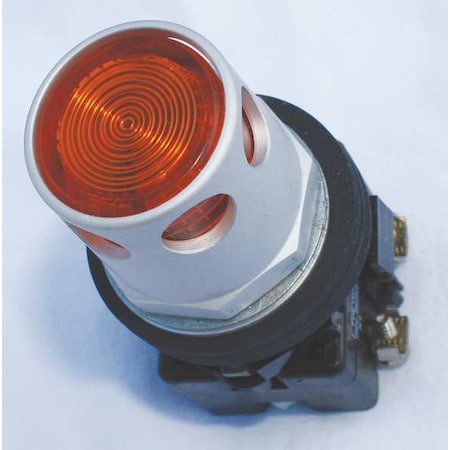 Illuminated Push Button, 30 Mm, 2NO/2NC, Amber