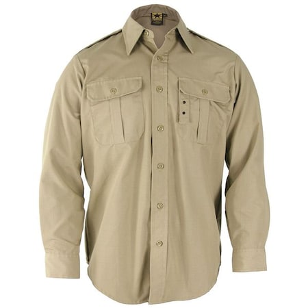 Tactical Shirt,Khaki,Size M Reg