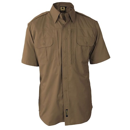 Tactical Shirt,Coyote,Size S Reg