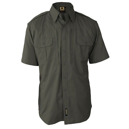 Tactical Shirt,Olive,Size 2XL Reg