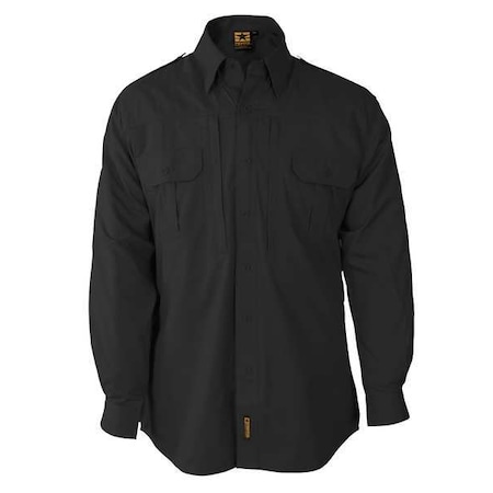 Tactical Shirt,Black,Size 4XL Reg