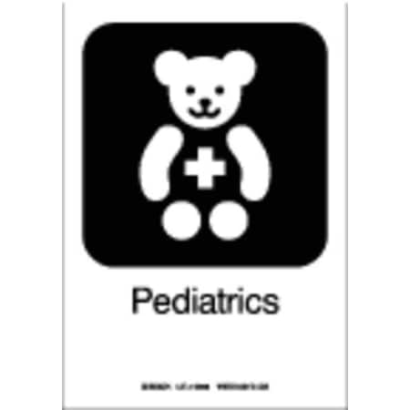 Hospital Sign, 10X7, Polyester, Legend: Pediatrics, 142528