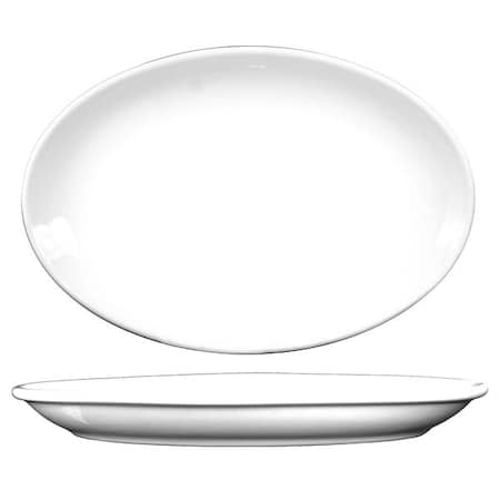 Platter,13-1/4x9-7/8,European Wht,PK12