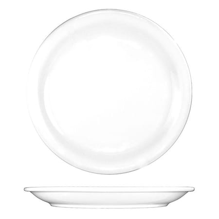 Plate, 9-1/2, Ceramic European White PK24