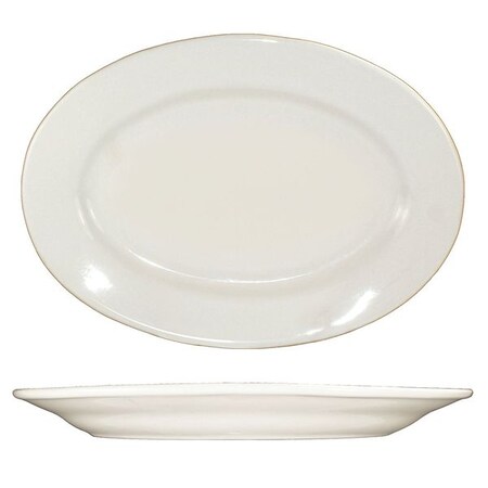 Platter,10-3/8x7-1/4,American White,PK12