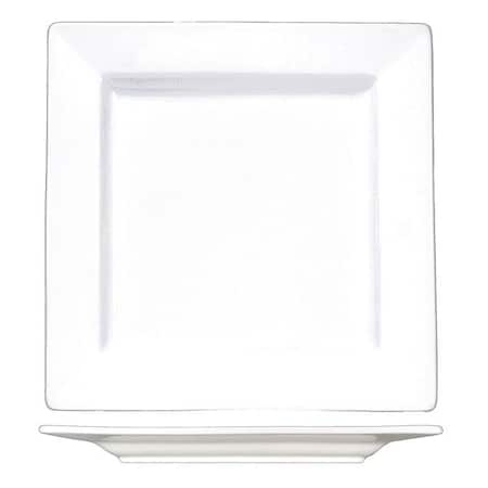 Plate, 12, Ceramic Bright White PK6