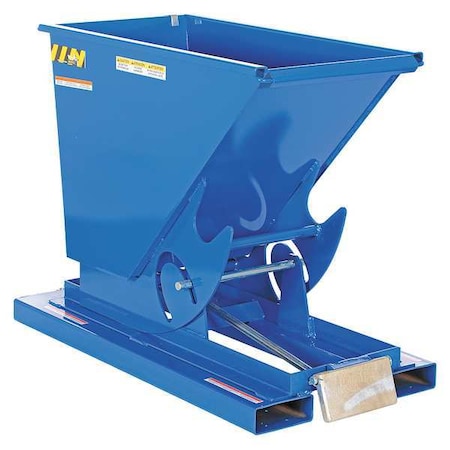 Light Duty Self-Dump Hopper .33 Cubic Yard 2000 Lb Blue