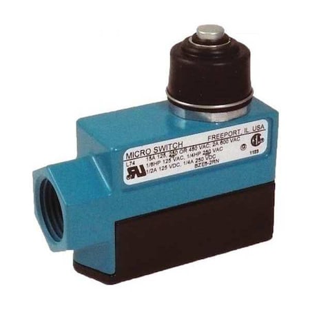 Limit Switch, Plunger, 2NC/2NO, 10A @ 240V AC, Actuator Location: Top