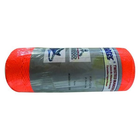 Rope,Nylon,Twisted,37/64 In. Dia.,525ftL