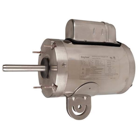 Washdown Motor,PSC,TEAO,1/2 HP,1075 Rpm