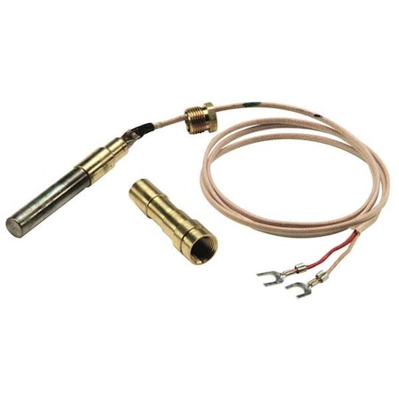 Thermopile, LP/NG, 250mv To 750mv, 36 In L., Pilot Generator, PG9 Pilot Adaptor, Tinnerman Clip