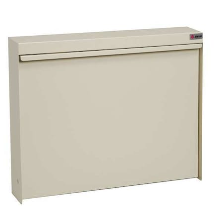 Fold-Up Desk, 3-3/8 D, 20 W, 16-3/8 H, White, Heavy Duty Steel, Front: Laminate, Side: Wood