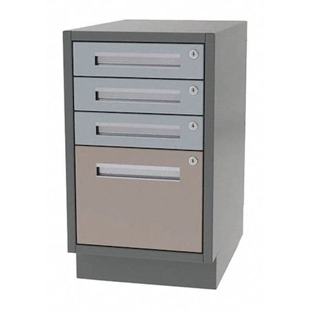 Cabinet,4 Drawer,18 W X 18 D X 28 H