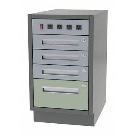 Cabinet,4 Drawer,24 W X 21 D X 28 H