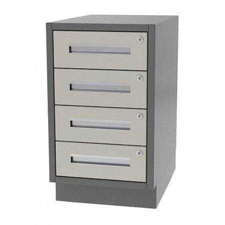 Cabinet,4 Drawer,24Wx28Dx28H