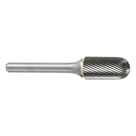 Carbide Bur,3/8 Dia.,1/4 Shank,SC3