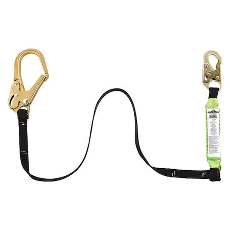 Shock Absorbing Lanyard, 6 Ft., 130 To 310 Lb. Weight Capacity