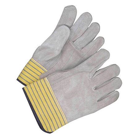 Fitter Glove Split Cowhide Double PalmFingers, Shrink Wrapped, Size X2L