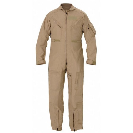 Coverall,Chest 37 To 38In.,Tan