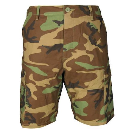 Mens Tactical Shorts,Woodland Camo,L