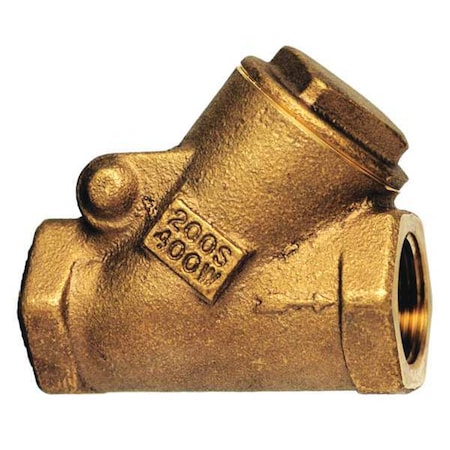 1/2 FNPT Bronze Swing Y Check Valve