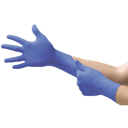 Exam Gloves, Nitrile, Powder Free, Cobalt Blue, S, 200 PK