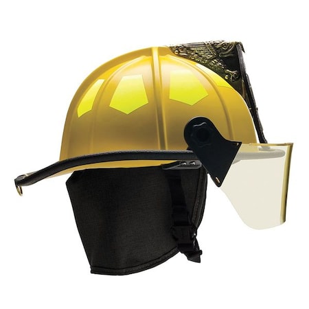 Fire Helmet,Yellow,Fiberglass