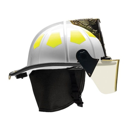 Fire Helmet,White,Fiberglass