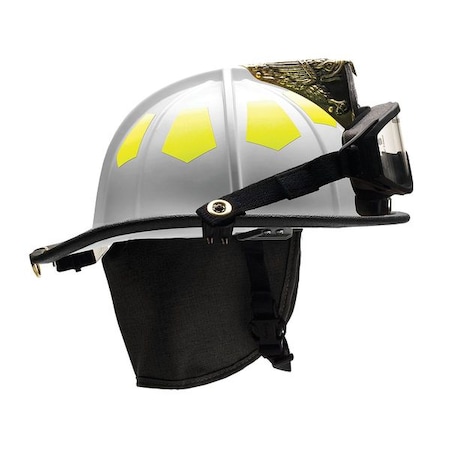 Fire Helmet,White,Fiberglass