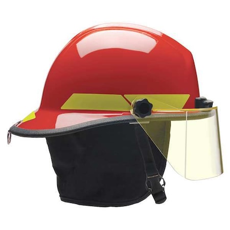 Fire Helmet,Red,Thermoplastic