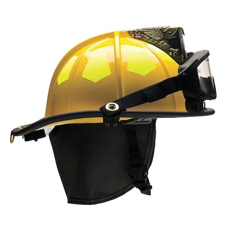 Fire Helmet,Yellow,Fiberglass