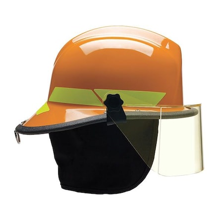 Fire Helmet,Orange,Thermoplastic
